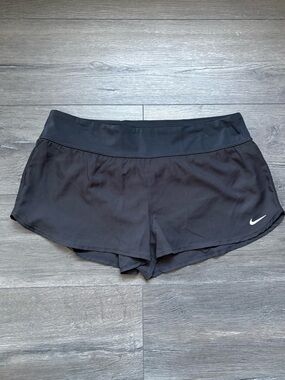 Nike Swim Women's Lined Boardshorts Bottoms Black Size Large NWT